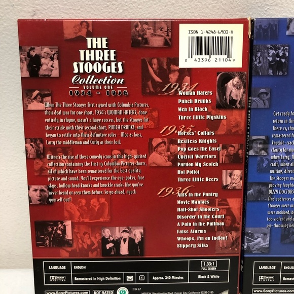 The Three Stooges Volume 1 & 2 DVD Collections 1934-1939 - Picture 15 of 15